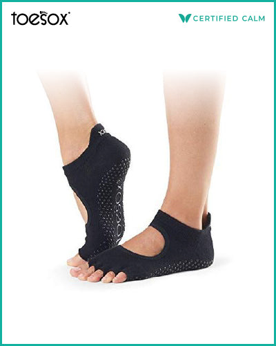Buy Toesox Half Toe Bellarina Grip Socks, Grip Barre, Dance, Pilates, Yoga  Socks Online at desertcartCyprus